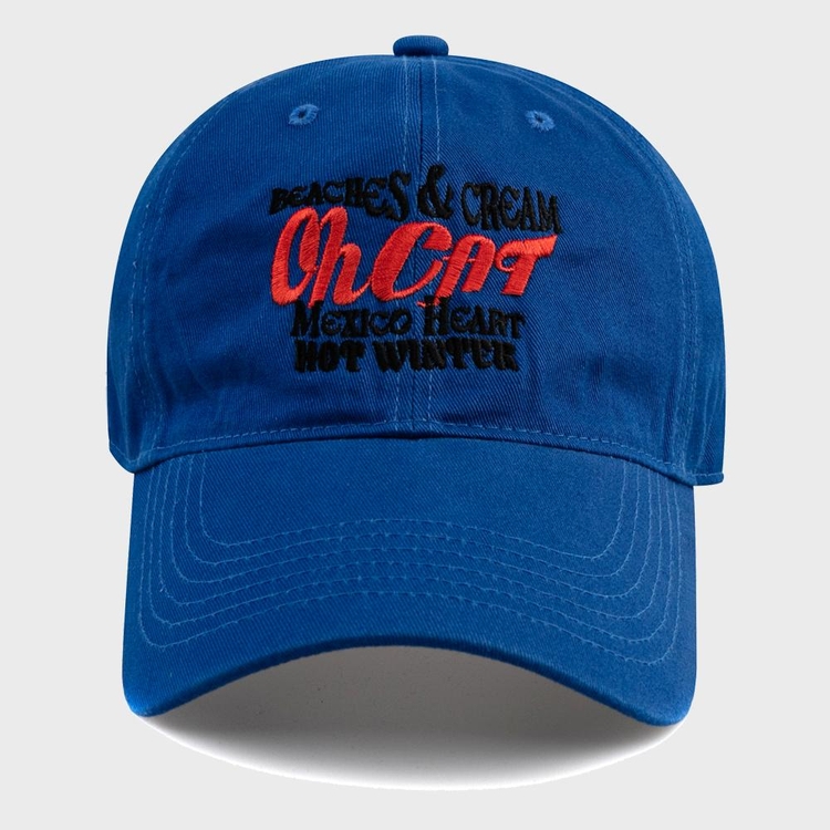 OH CAT BALL CAP-BLUE