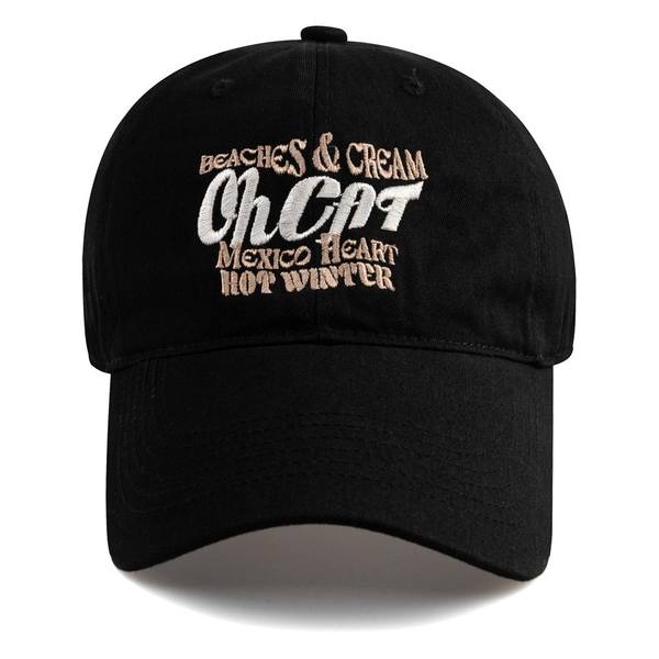 OH CAT BALL CAP-BLACK