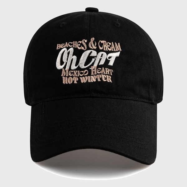 OH CAT BALL CAP-BLACK