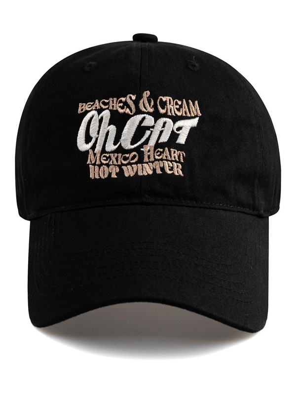 OH CAT BALL CAP-BLACK