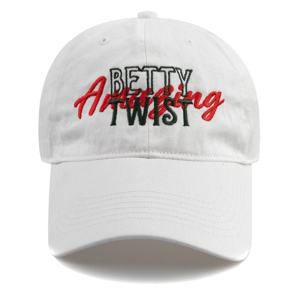 BETTY TWIST BALL CAP-WHITE