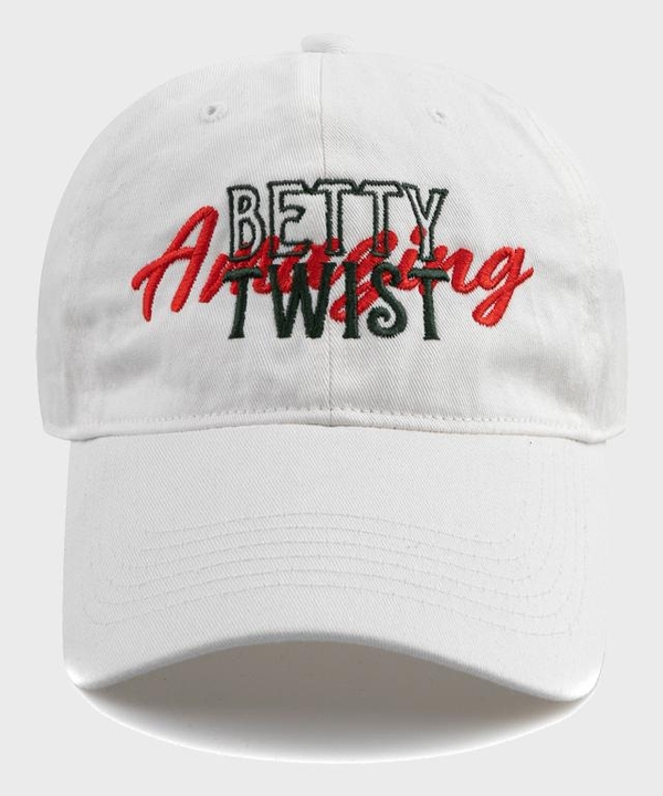 BETTY TWIST BALL CAP-WHITE