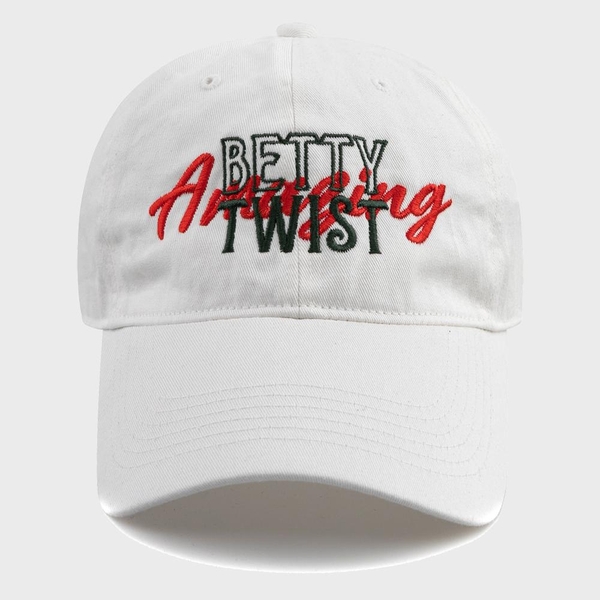 BETTY TWIST BALL CAP-WHITE