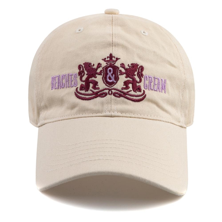 TWIN LION BALL CAP-LIGHT BEIGE