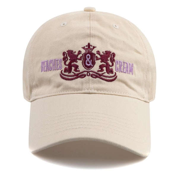 TWIN LION BALL CAP-LIGHT BEIGE