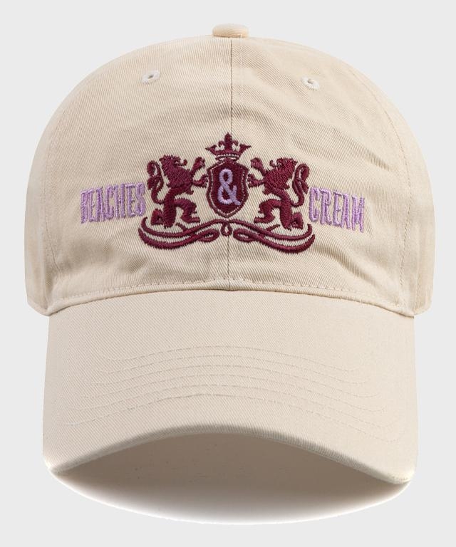 TWIN LION BALL CAP-LIGHT BEIGE