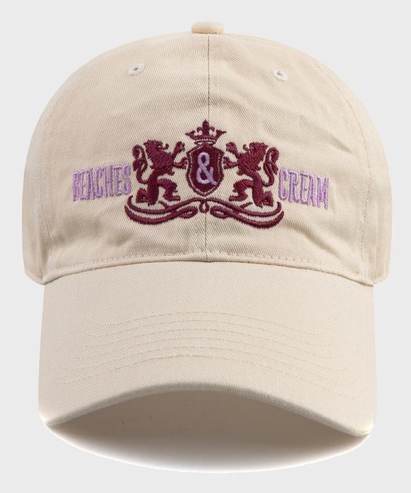 TWIN LION BALL CAP-LIGHT BEIGE