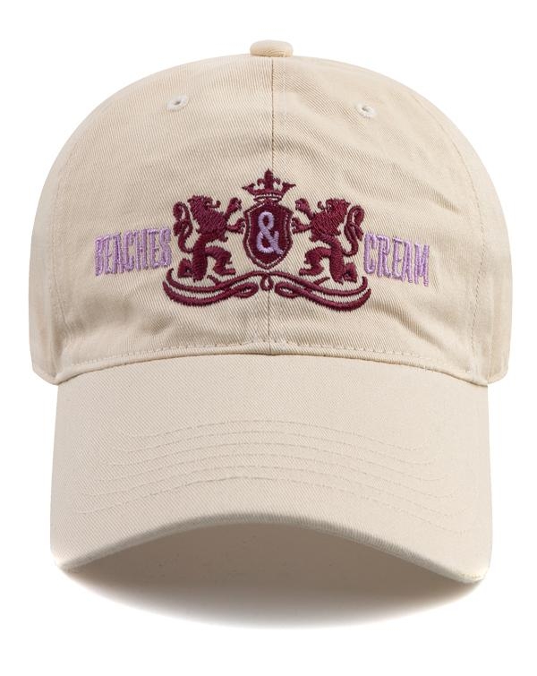 TWIN LION BALL CAP-LIGHT BEIGE