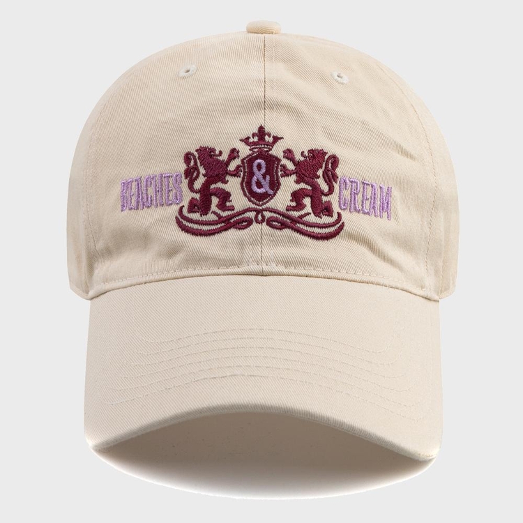 TWIN LION BALL CAP-LIGHT BEIGE