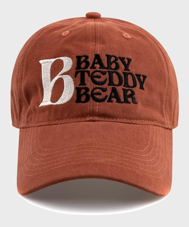 BABY REDDY BEAR COTTON BALL CAP-LIGHT BROWN