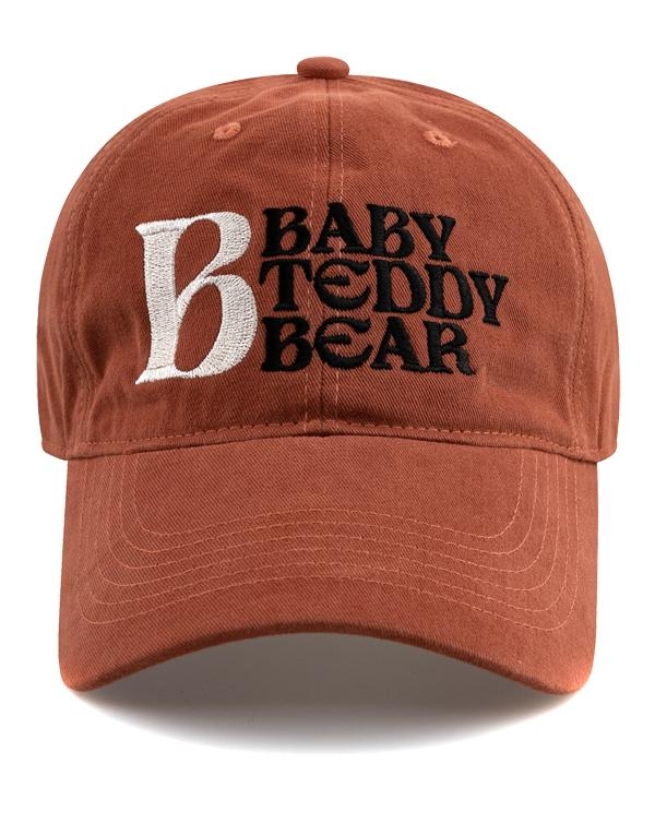 BABY REDDY BEAR COTTON BALL CAP-LIGHT BROWN