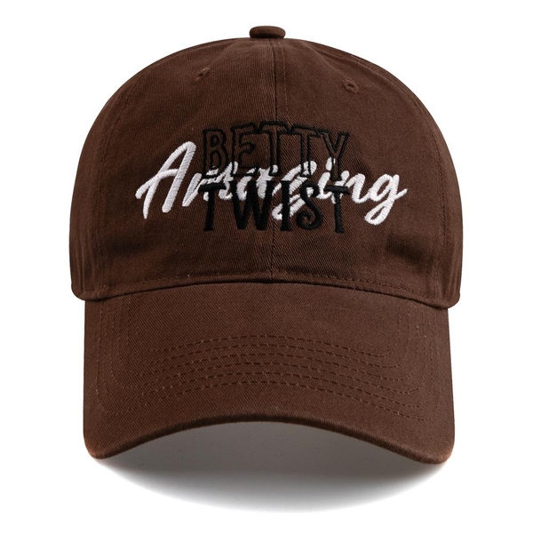 BETTY TWIST BALL CAP-BROWN