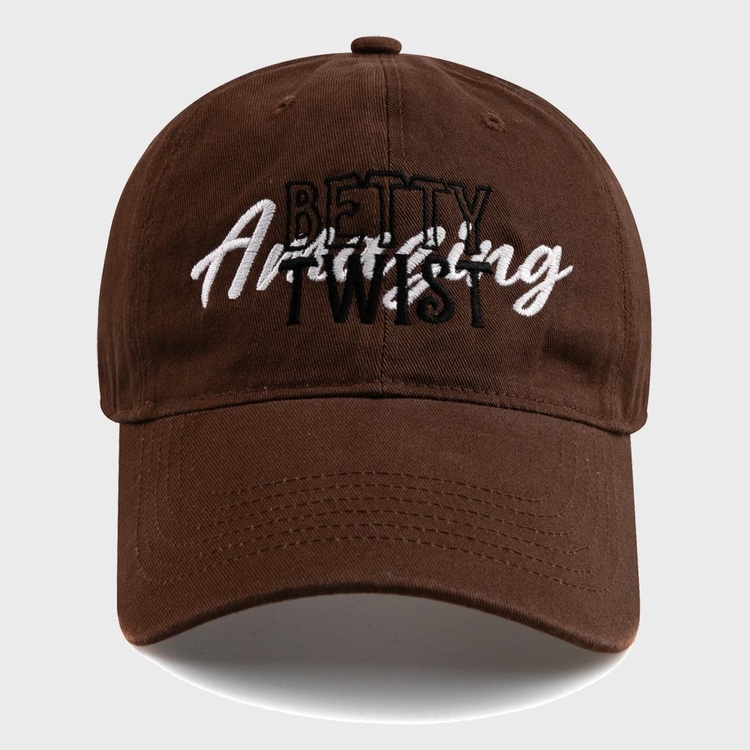 BETTY TWIST BALL CAP-BROWN