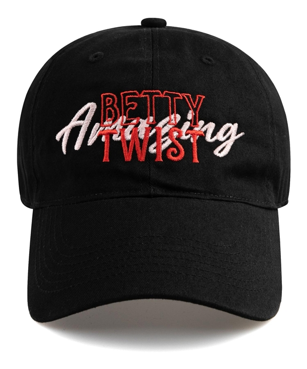 BETTY TWIST BALL CAP-BLACK