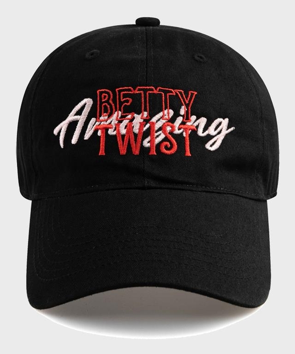 BETTY TWIST BALL CAP-BLACK