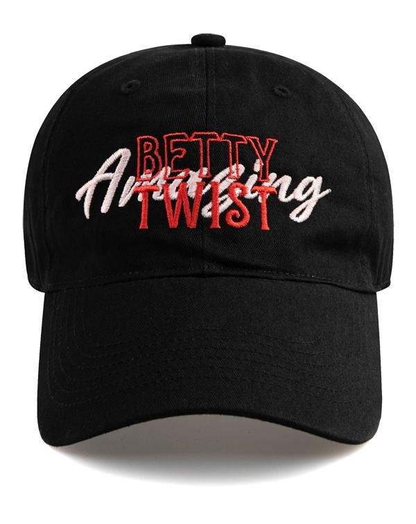 BETTY TWIST BALL CAP-BLACK