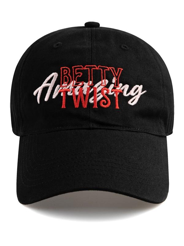 BETTY TWIST BALL CAP-BLACK