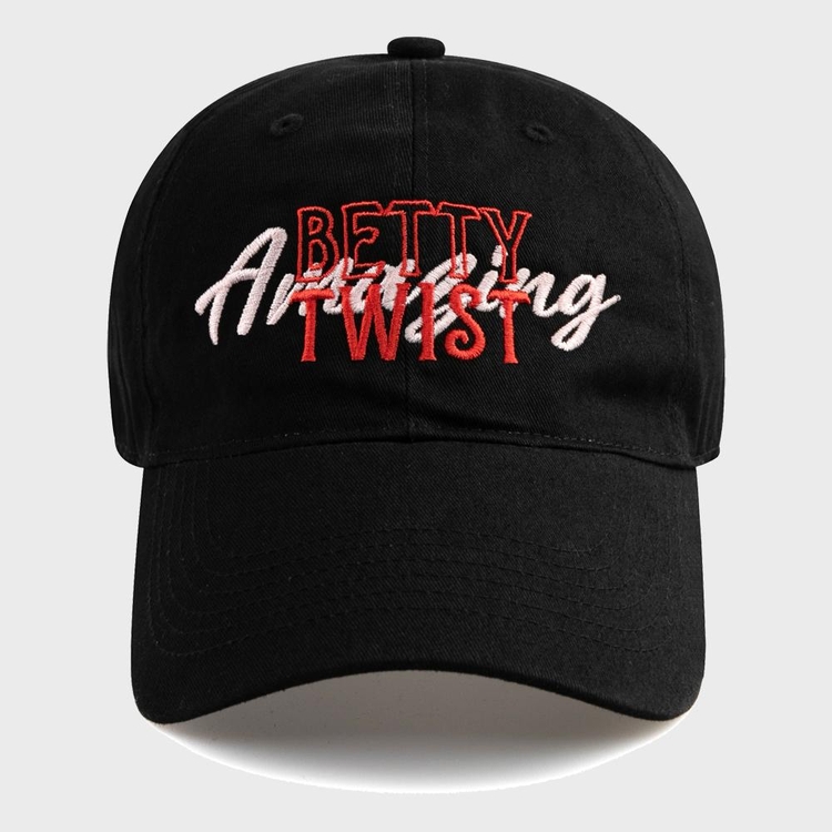 BETTY TWIST BALL CAP-BLACK