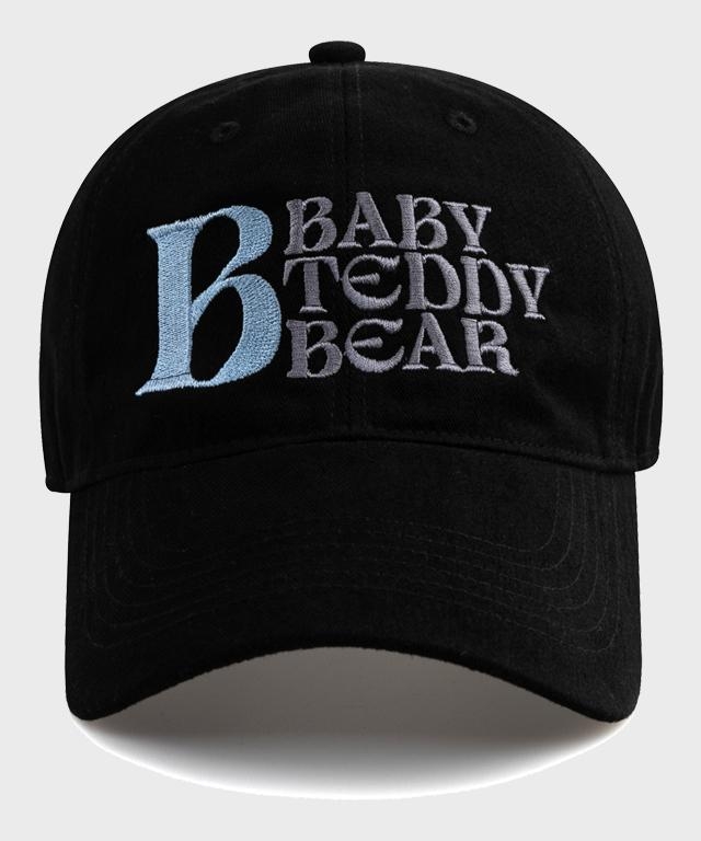 BABY REDDY BEAR COTTON BALL CAP-BLACK