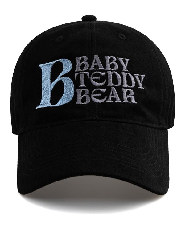 BABY REDDY BEAR COTTON BALL CAP-BLACK