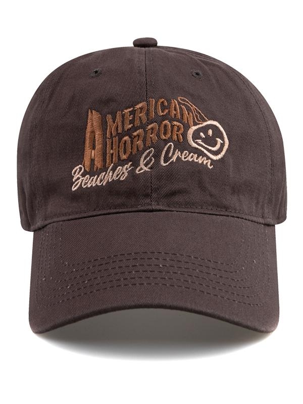 AMERICAN HORROR BALL CAP-CHARCOAL