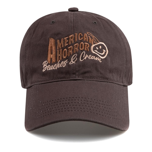 AMERICAN HORROR BALL CAP-CHARCOAL