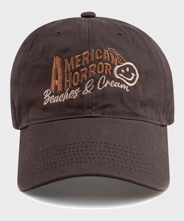 AMERICAN HORROR BALL CAP-CHARCOAL