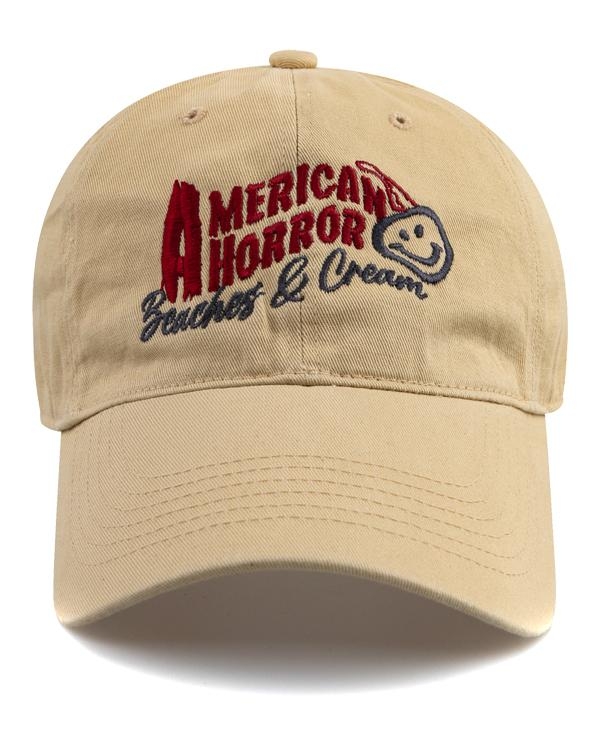 AMERICAN HORROR BALL CAP-BEIGE