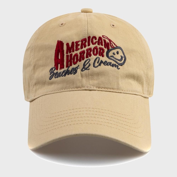 AMERICAN HORROR BALL CAP-BEIGE