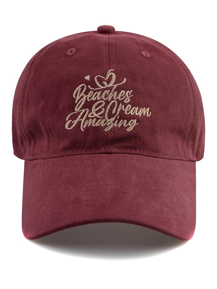 Amaging COTTON BALL CAP-BURGUNDY