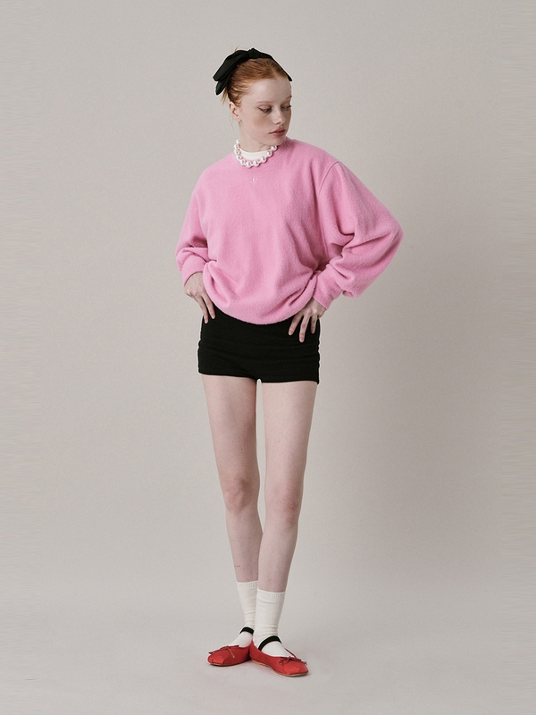 New Logo Fleece Sweatshirt_Pink