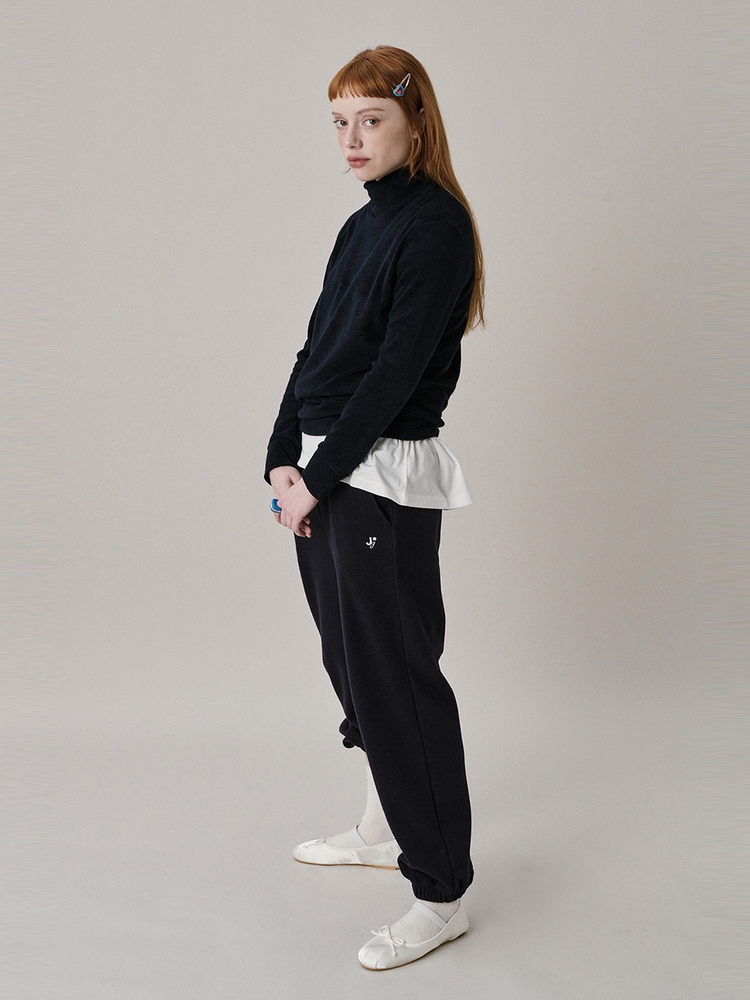 New Logo Basic Turtleneck T-shirt_Navy