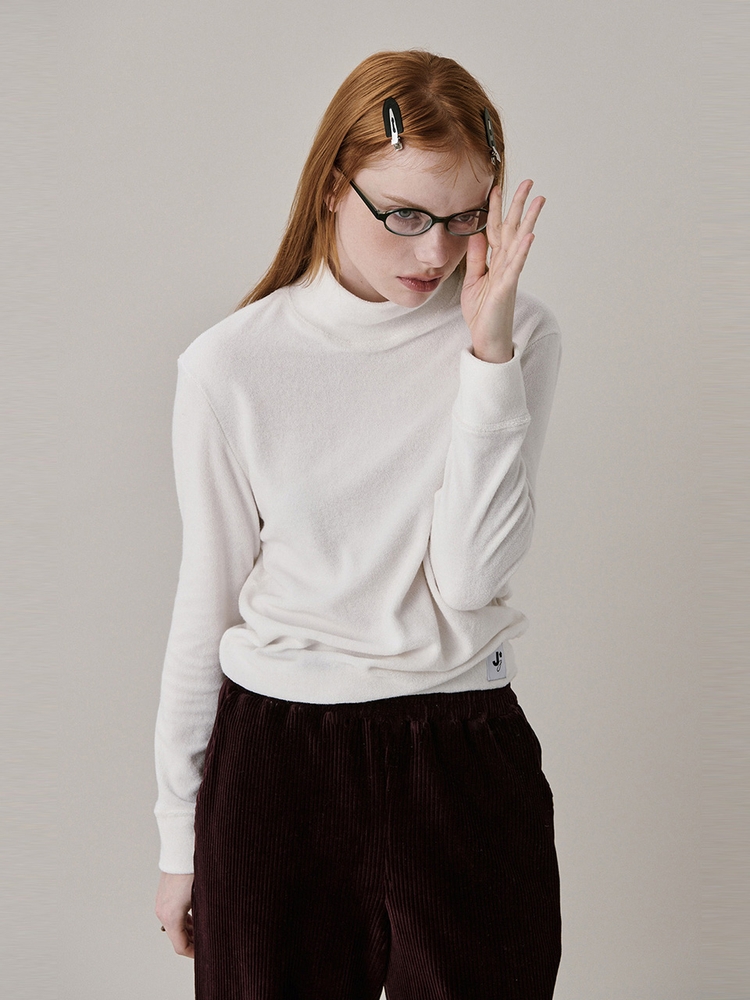 New Logo Basic Turtleneck T-shirt_White