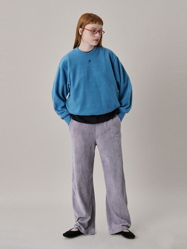 24 Two Tone Velour Pants_Lilac