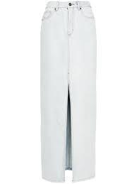 24FW 셀프 포트레이트 미디 스커트 PF24835XSKW WHITE White