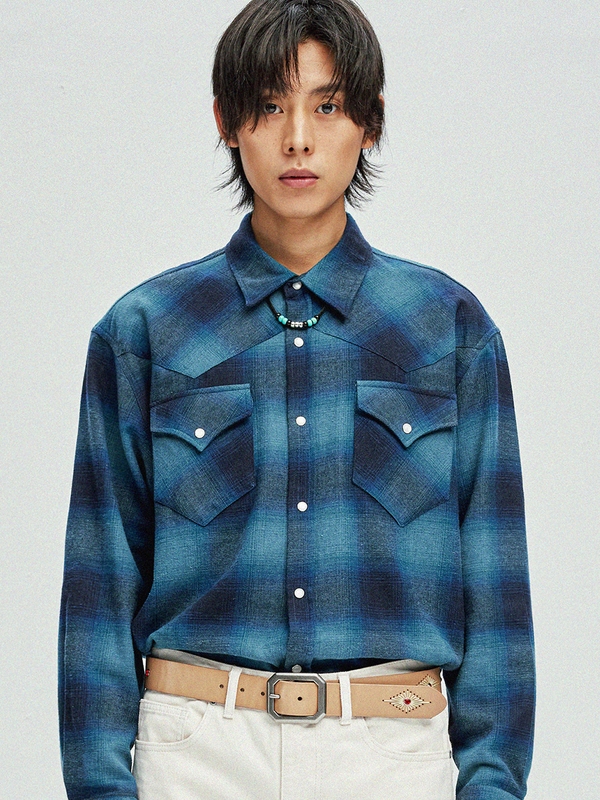 flannel plaid western shirt pacific