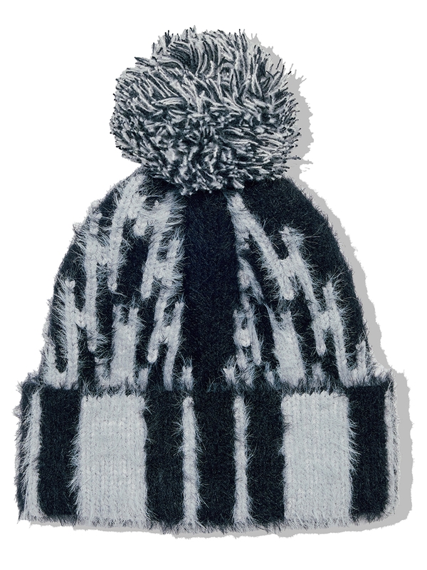 navajo pattern beanie black