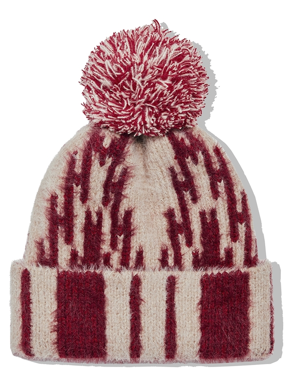 navajo pattern beanie red