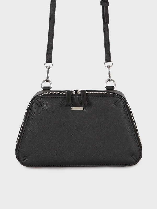 saffiano trapezium chain bag