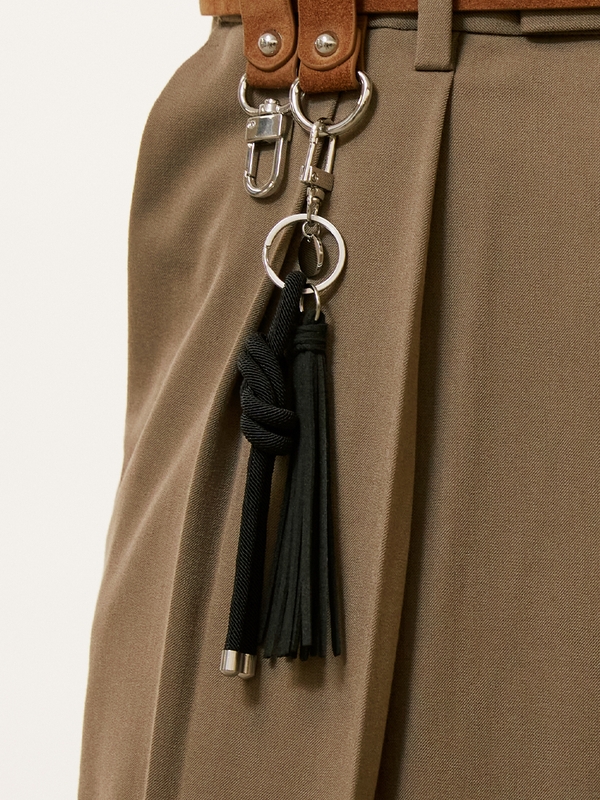 knot string & tassel key ring