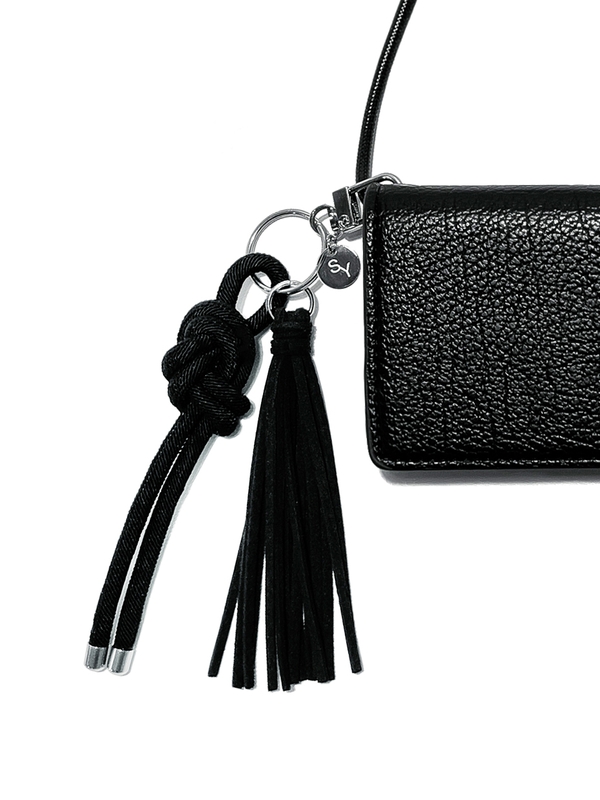 knot string & tassel key ring