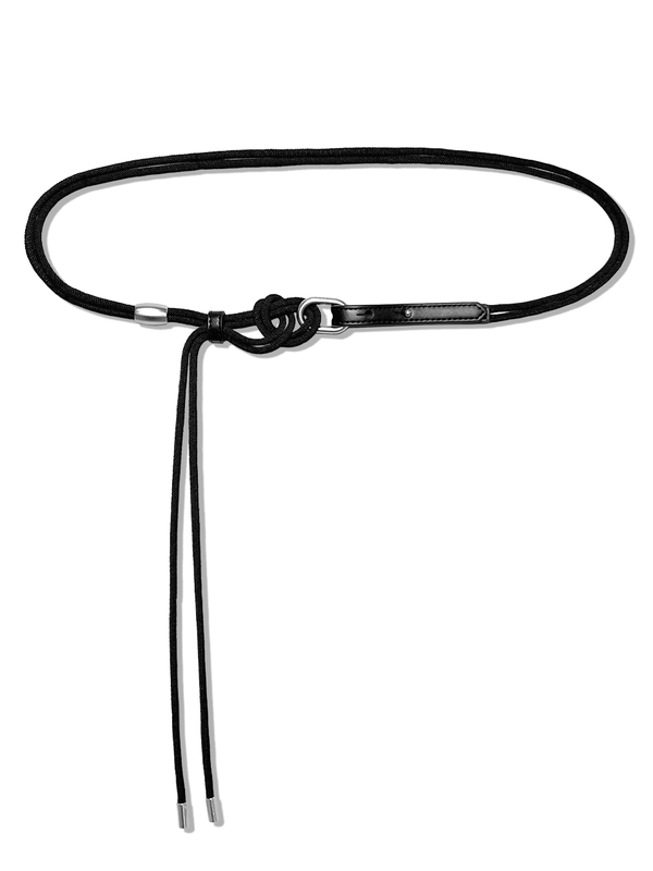 2way rope belt black