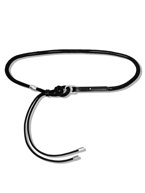 2way rope belt black