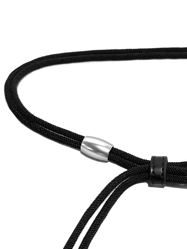 2way rope belt black