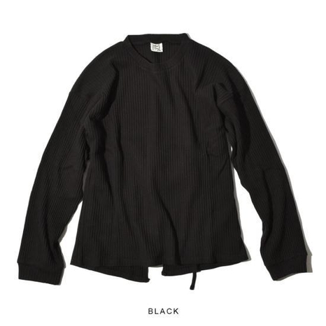 24FW 베이스레인지 긴팔 티셔츠 FSHL RIB 000 Black