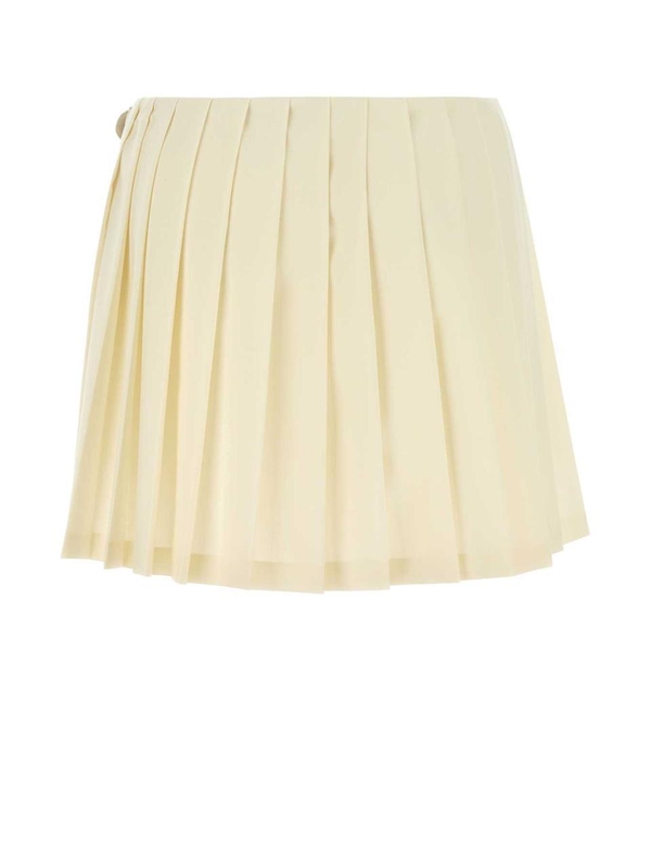 미우미우 SS25 MIU MIU SKIRTS MG2350SOOO16DJ F0018 Yellow