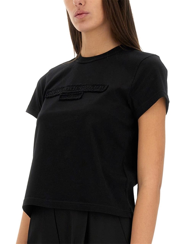 알렉산더 왕 SS25 ALEXANDER WANG T shirt 1CC1251991_001 BLACK