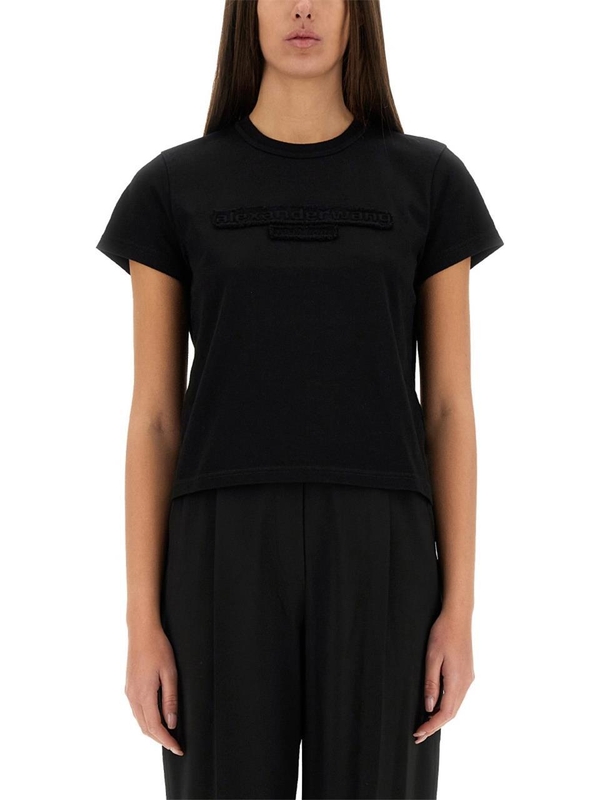 알렉산더 왕 SS25 ALEXANDER WANG T shirt 1CC1251991_001 BLACK