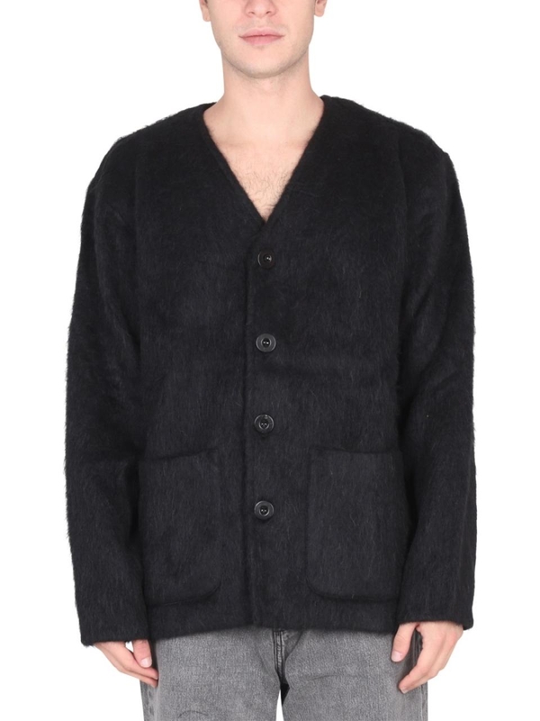 아워레가시 SS25 CARDIGAN SCOLLO A V M4206CBM_BLACK BLACK