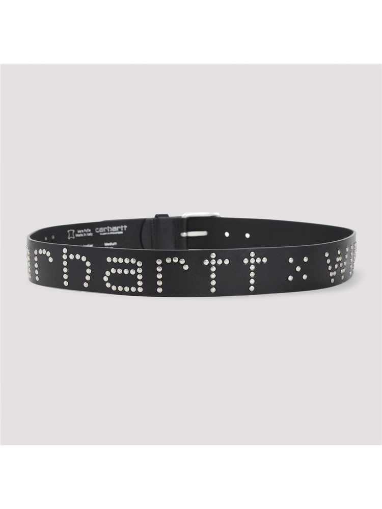 칼하트 SS25 Carthartt Wip Script Studs Belt I0344220M4XX Black